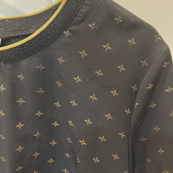 Large A New Day Black and Gold Blouse - Picture 3 of 3